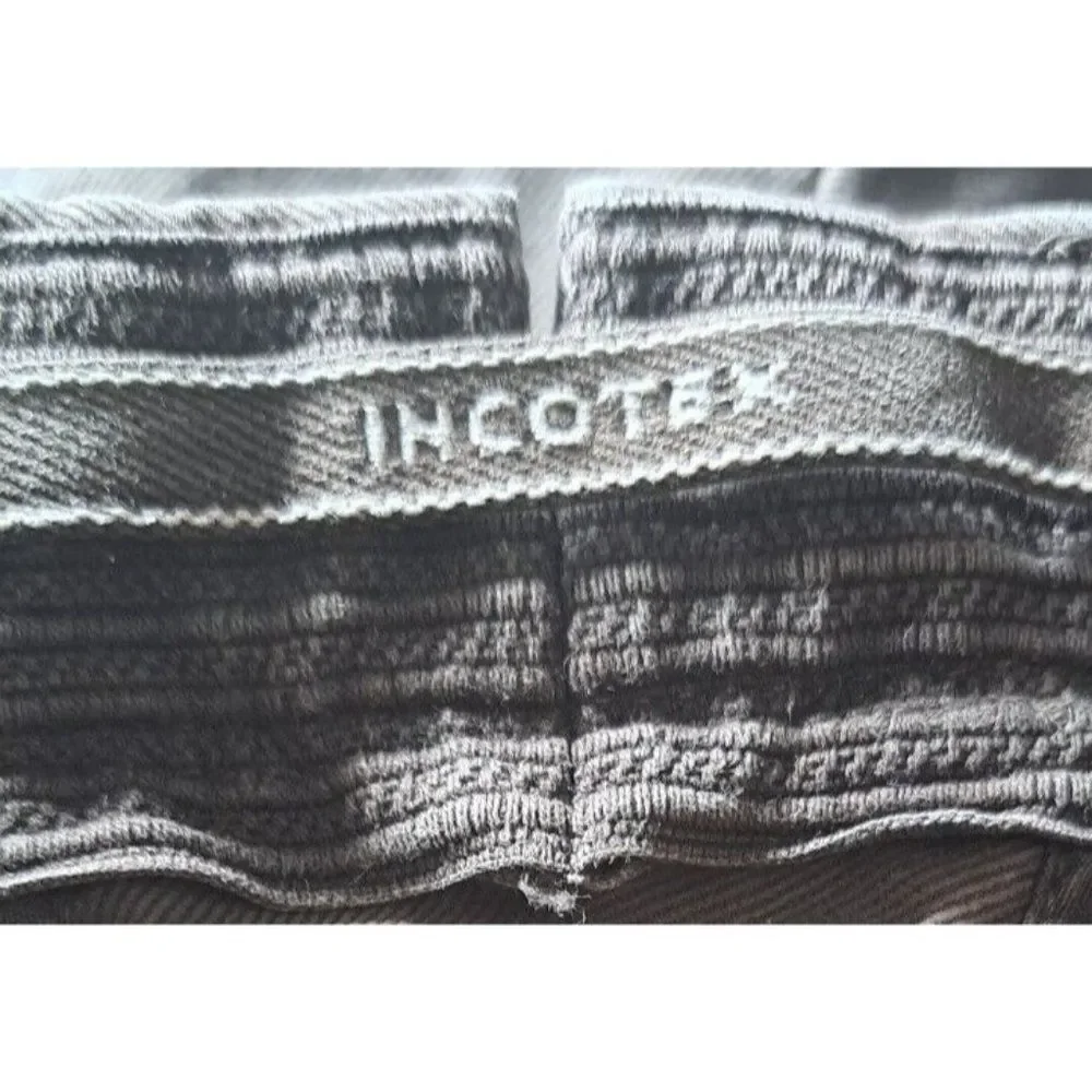 Incotex Chino Pants Brown Cotton Stretch Comfort Slim‎ Fit Slowear Size 3…